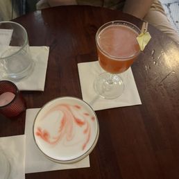Pisco sour and paper plane Pisco sour and paper plane