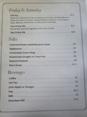 Menu photo 7 5 Leaf Clover Springville, NY