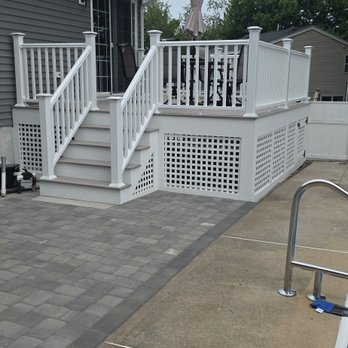 MKJC Carpentry - New composite deck paver patio - General Contractors Near Me - Saugus, Massachusetts MKJC Carpentry - New composite deck paver patio - General Contractors Near Me - Saugus, Massachusetts