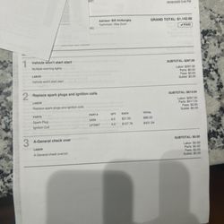 Kelly Imports - My bill. That didn't even cover the cost of the fix.