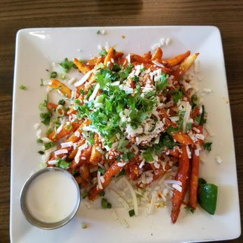 Jack Allen's Kitchen - Red chili fries with a garlic aioli sauce - not spicy, but so good! - Southern Near Me - Round Rock, Texas Jack Allen's Kitchen - Red chili fries with a garlic aioli sauce - not spicy, but so good! - Southern Near Me - Round Rock, Texas