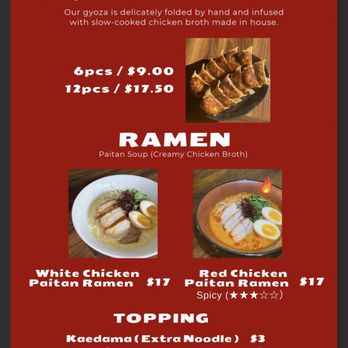 Gyoza Studio Kubota - Menu for gyoza & ramen - Japanese Near Me - Honolulu, Hawaii Gyoza Studio Kubota - Menu for gyoza & ramen - Japanese Near Me - Honolulu, Hawaii