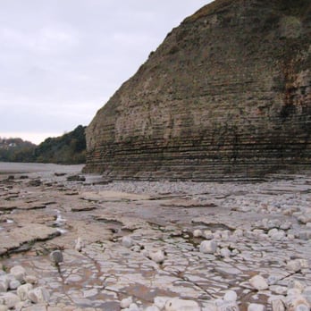 Cold Knap Beach - Cold Knap beach - view to Porthkerry Park - Beaches Near Me - Barry, VGL