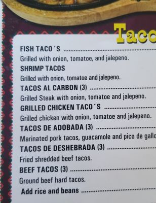 Menu photo 3 El Rancherito Denver, CO