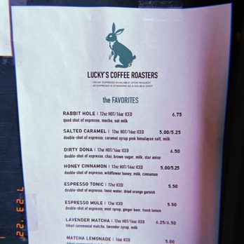 Lucky’s Coffee Roasters - Menu - Coffee Roasteries Near Me - Upland, California