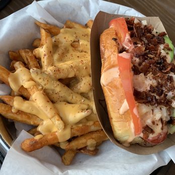 Dawg Park - California Deluxe Dawg with Cheese Fries - Hot Dogs Near Me - Glenview, Illinois Dawg Park - California Deluxe Dawg with Cheese Fries - Hot Dogs Near Me - Glenview, Illinois