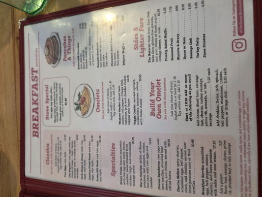 Menu photo 2 The Stove Restaurant Mammoth Lakes, CA Menu photo 2 The Stove Restaurant Mammoth Lakes, CA