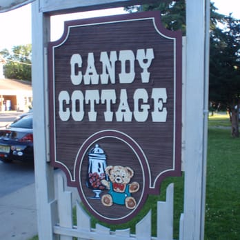 Candy Cottage - a sign for candy cottage - Desserts Near Me - Old Forge, New York