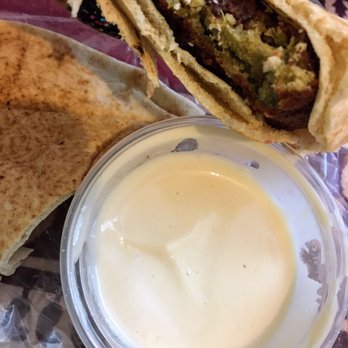 Aladdin's Eatery + Lounge - Pita falalel tahini sauce - Lebanese Near Me - Cincinnati, Ohio