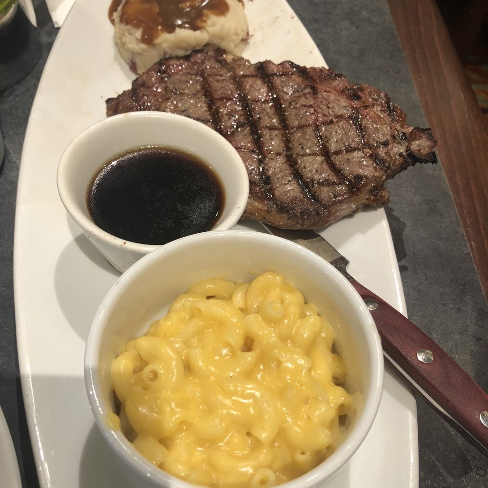 Falls Buffet - NY STEAK W/ Mac and cheese and mashed potatoes - @eatwithher - Buffets Near Me - Snoqualmie, Washington Falls Buffet - NY STEAK W/ Mac and cheese and mashed potatoes - @eatwithher - Buffets Near Me - Snoqualmie, Washington