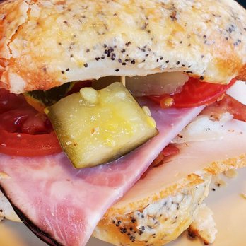 Jazzy Bagels - Cubed pickels. - Bagels Near Me - Gresham, Oregon