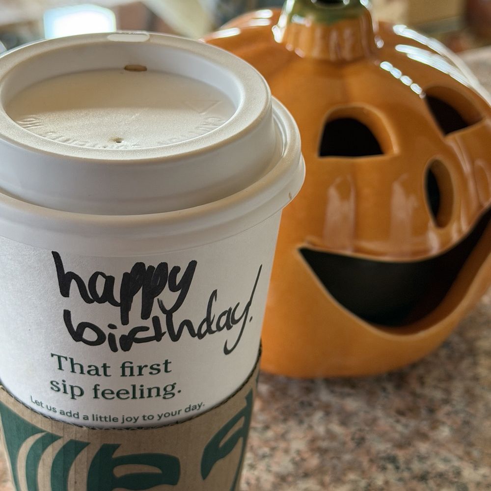 Starbucks - Sweet surprise "Happy Birthday" handwritten on Mom's coffee! - Coffee & Tea Near Me - Novato, California Starbucks - Sweet surprise "Happy Birthday" handwritten on Mom's coffee! - Coffee & Tea Near Me - Novato, California