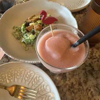 Flamant - Grilled Caesar salad and Flamant Frose. - Cocktail Bars Near Me - Plano, Texas