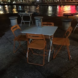 Tables along the river Tables along the river