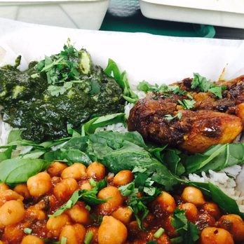 Indigo - Palak paneer, chickpeas, and eggplant/potato - Indian Near Me - Washington, DC, District of Columbia