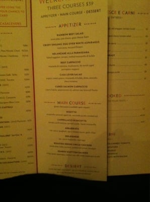 Menu photo 3 Casa Lever New York, NY Menu photo 3 Casa Lever New York, NY