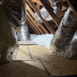 Attic Masters - plywood and insulation
