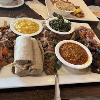 Awash Ethiopian Cuisine - a plate of food - Ethiopian Near Me - Lancaster, Pennsylvania