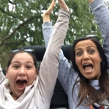 Autopia - There is a middle block of concrete that guides your car so you can take "no hands" pictures! Lol - Amusement Parks Near Me - Anaheim, California