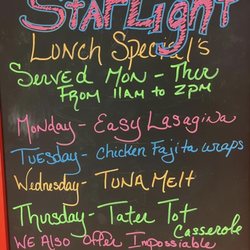 Starlight Bar & Grill - Weekly lunch specials