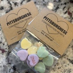 Love Pittsburgh - Conversation hearts with a Pittsburgh theme!