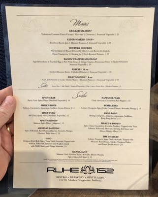Menu photo 3 Ruhe152 Nappanee, IN
