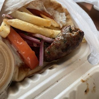 Meraki Afrah - Lamb gyro KEBAB WRAP - good! - Greek Near Me - Anchorage, Alaska Meraki Afrah - Lamb gyro KEBAB WRAP - good! - Greek Near Me - Anchorage, Alaska