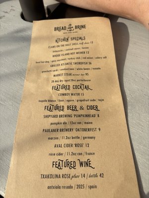 Menu photo 1 Bread & Brine Hastings on Hudson, NY