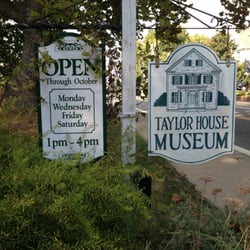 Taylor Calvin B House Museum - The hours are on the sign, but the museum is not open year round.