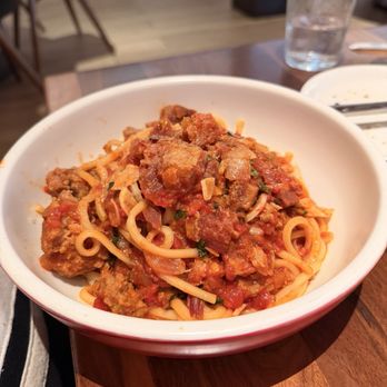 North Italia Topanga - Crushed Meatball Ragu Pasta - Italian Near Me - Canoga Park, California North Italia Topanga - Crushed Meatball Ragu Pasta - Italian Near Me - Canoga Park, California