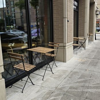 Fusion East - Some outdoor seating . - Caribbean Near Me - Brooklyn, New York