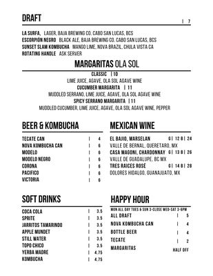 Menu photo 7 The Craft Taco at SOVA San Diego, CA Menu photo 7 The Craft Taco at SOVA San Diego, CA