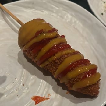 The Beast - 1/2 and 1/2 Korean corn dog - New American Near Me - Las Vegas, Nevada