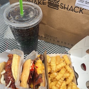 Shake Shack 1700 Broadway - 53rd & 7th - SmokeShack- burger, Korean Style Fried Chicken sandwich, Fries - Burgers Near Me - New York, New York