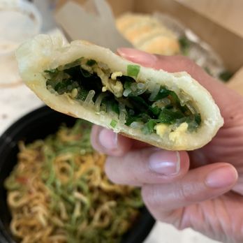 R' Noodles - Pancake with leek and egg - Chinese Near Me - Oakland, California R' Noodles - Pancake with leek and egg - Chinese Near Me - Oakland, California