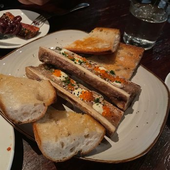 Casa Mono - Bone Marrow with Trout Roe, Horseradish & Everything Bagel Spice - Spanish Near Me - New York, New York Casa Mono - Bone Marrow with Trout Roe, Horseradish & Everything Bagel Spice - Spanish Near Me - New York, New York