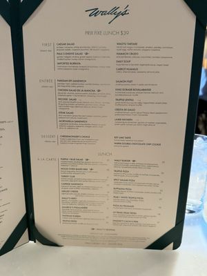 Menu photo 1 Wally's Beverly Hills, CA
