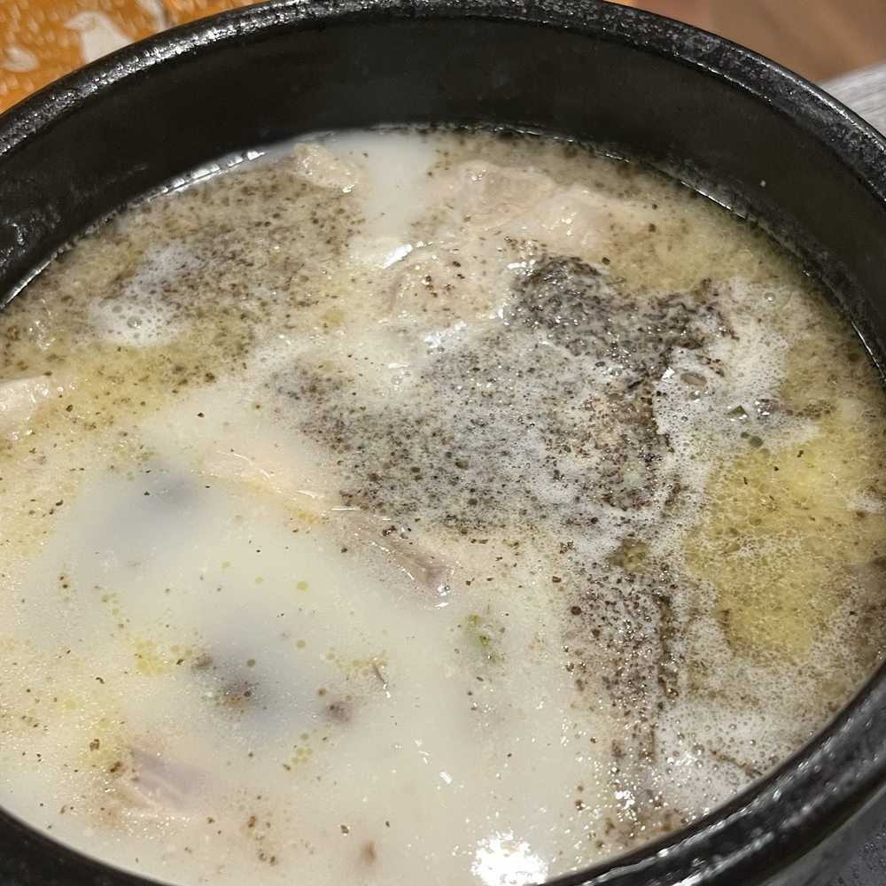 Busan Jeong - Pork broth soup with blood sausage - rich and heavy - Korean Near Me - Seattle, Washington