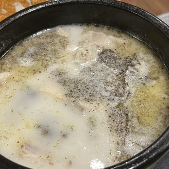 Busan Jeong - Pork broth soup with blood sausage - rich and heavy - Korean Near Me - Seattle, Washington Busan Jeong - Pork broth soup with blood sausage - rich and heavy - Korean Near Me - Seattle, Washington
