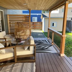 Tran's Landscaping - This whole patio was built! Amazing work Including that shed and Roof!