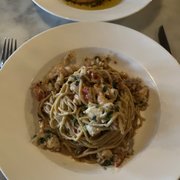 Photo of Bar La Grassa - Minneapolis, MN, United States. Smoked Spaghetti Alla Chitarra with Brown Butter and Lobster