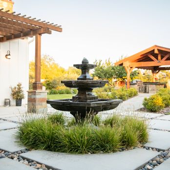 AAA Landscaping - Tiered fountain is a perfect centerpiece. - Landscaping Near Me - Arroyo Grande, California AAA Landscaping - Tiered fountain is a perfect centerpiece. - Landscaping Near Me - Arroyo Grande, California