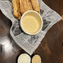 Woodcock Brothers Brewery - Pretzel sticks (we had already eaten one or two)