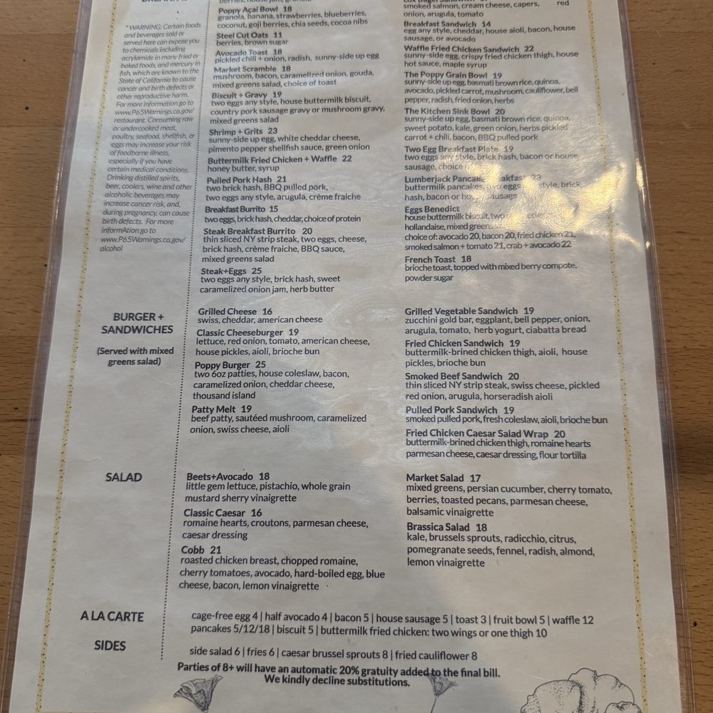 Poppy + Rose - Breakfast & Brunch Near Me - Los Angeles, California