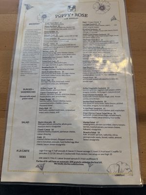 Menu photo 3 Poppy + Rose Los Angeles, CA