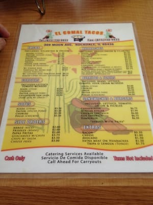 Menu photo 6 El Comal Rockdale, IL