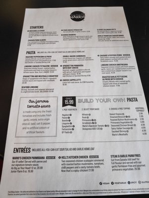 Menu photo 1 East Side Mario's Cranbrook, BC