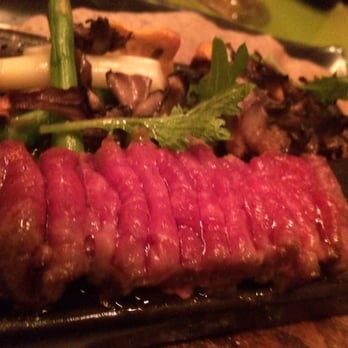 Morimoto - Wagyu with maitake and white asparagus - Japanese Near Me - Philadelphia, Pennsylvania