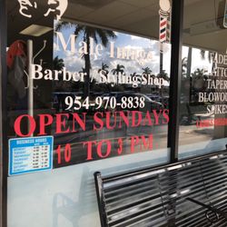 Male Image Barber Shop - If you call ahead, they will accommodate to your schedule.