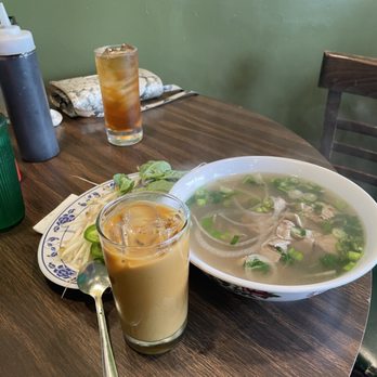 Superior Pho - The # 2 and an Iced Vietnamese Coffee w/ Condensed Milk - Vietnamese Near Me - Cleveland, Ohio Superior Pho - The # 2 and an Iced Vietnamese Coffee w/ Condensed Milk - Vietnamese Near Me - Cleveland, Ohio